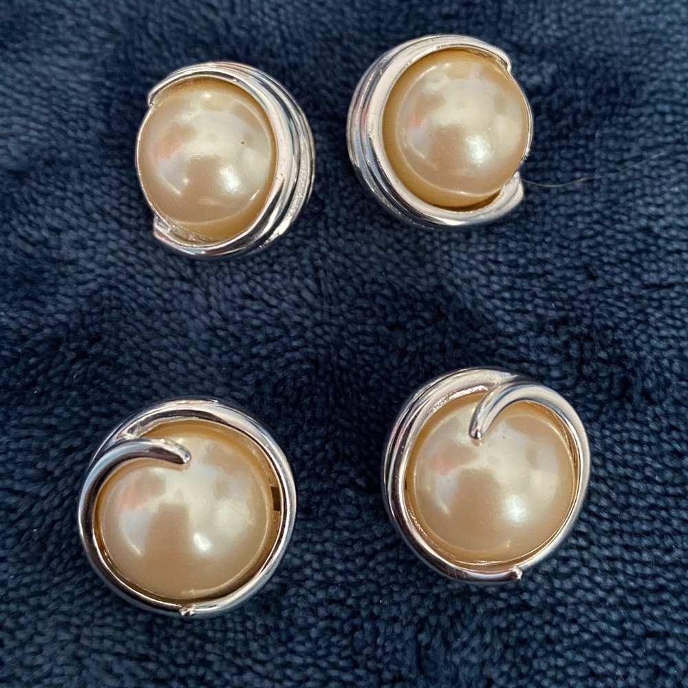 Set Of 2 Richelieu Faux-Pearl Earrings